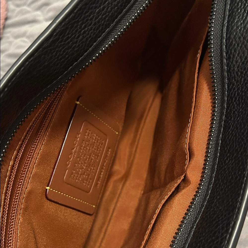 Coach Signature Canvas and Black Leather Crossbody - Picture 3 of 7